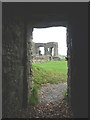 SD5292 : The doorway of Troutbeck Tower, Kendal Castle by Karl and Ali