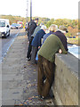 NY9464 : Watchers on the bridge by Oliver Dixon