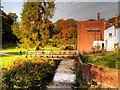 SJ8382 : River Bollin at Quarry Bank Mill by David Dixon