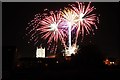 SO8932 : Fireworks above Tewkesbury Abbey #7 by Philip Halling