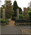 SJ7407 : Path into St Andrew's churchyard, Shifnal by Jaggery