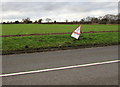 SJ8004 : Gap in the Newport Road hedge near Cosford by Jaggery