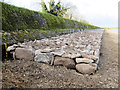 SP9113 : Repairing Startops Reservoir (19) The Finished SW Breakwater by Chris Reynolds