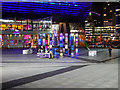 SJ8097 : Interactive Light Sculpture Outside the Lowry Centre by David Dixon