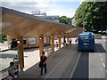 SU4215 : Bus stand and canopy, Highfield Campus, University of Southampton by Robin Stott