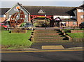 SJ7009 : Steps up to the Euston Way Beefeater, Telford by Jaggery