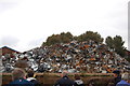 SJ7797 : Scrap metal on Irwell Park Wharf by Trevor Harris