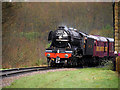 SD7914 : Flying Scotsman Rounds the Curve at Summerseat by David Dixon