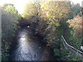 SP3779 : River Sowe downstream from Sowe Bridge, Walsgrave, Coventry by Robin Stott