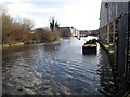 TQ1777 : Grand Union Canal by covered wharf, Brentford by David Hawgood