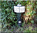 SJ5779 : Trent & Mersey Canal Milepost at Preston Brook by Mat Fascione