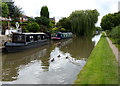 SK2203 : Narrowboats moored along the Coventry Canal in Tamworth by Mat Fascione