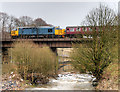 SD7915 : East Lancashire Railway Crossing the Irwell at Brooksbottoms by David Dixon