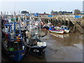 TF6120 : Boats at low tide - The Fisher Fleet, King's Lynn by Richard Humphrey