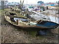 TF6120 : Rotting boat hull - The Fisher Fleet, King's Lynn by Richard Humphrey