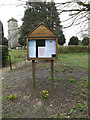 TM0682 : St.Andrew's Church Notice Board by Geographer