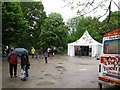 SP0981 : Tolkien 6 information tent - Hall Green, Birmingham by Martin Richard Phelan