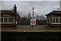 TQ2596 : Twin waiting rooms, platforms 2/3, High Barnet station by Christopher Hilton