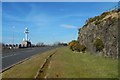 NS2576 : Lyle Road and the Free French Memorial by Lairich Rig