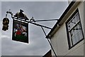 SU6722 : East Meon: Ye Olde George Inn sign by Michael Garlick