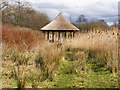 SD4214 : Rain Shelter, Martin Mere Wetland Centre by David Dixon