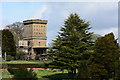 SK3516 : Ashby water tower and the cemetery by Oliver Mills