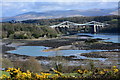 SH5471 : Menai Strait at low tide by Oliver Mills