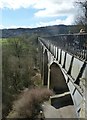 SJ2742 : Pontcysyllte aqueduct eastern flank at northern end by Rob Farrow