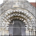 SE5548 : Porch detail, St Nicholas, Askham Bryan by Rich Tea