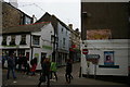 SW5140 : Shops and ghost-sign on Lifeboat Hill, St Ives by Christopher Hilton