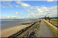 SJ2374 : The Wales Coast Path between Bagillt and Flint by Jeff Buck