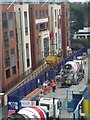 SU8760 : Lowering the cement hopper, construction of Pembroke House, Camberley by Rich Tea