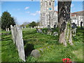 TQ7376 : Lozenge graves in St Helen's Churchyard, Cliffe by Marathon