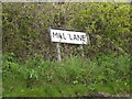 TM1451 : Mill Lane sign by Geographer