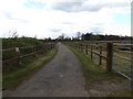 TM1449 : Track at Claydon Hall by Geographer