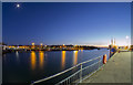 J5082 : Bangor harbour at night by Rossographer