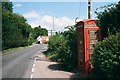 SO6426 : Phone box at Upton Bishop by John Winder