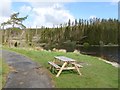 NT3915 : Picnic table by the Alemoor Reservoir by Oliver Dixon