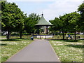 TQ1579 : Bandstand, Elthorne Park by PAUL FARMER