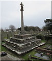 SS8377 : Newton Churchyard Cross, Porthcawl by Jaggery