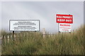 SH3074 : MOD Warning Signs at RAF Valley by Jeff Buck