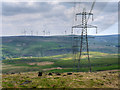 SD9619 : Pylons and Turbines by David Dixon