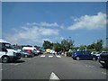 ST4287 : In Magor Services car park by Rob Purvis