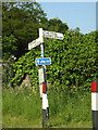 TL9383 : Roadsign on Brettenham Road by Geographer