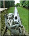 TQ0213 : Water Feature, Amberley Castle by Rob Farrow