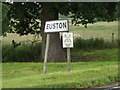 TL8979 : Euston Village Name sign on the A1088 Thetford Road by Geographer