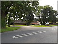 TL9582 : Entrance to Riddlesworth Equestrian Centre at Home Farm by Geographer