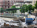 SJ8397 : Construction of New St Peter's Square Metrolink Stop - July 2016 by David Dixon