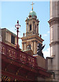 TQ3181 : Tower, City Temple, Holborn Viaduct by Jim Osley