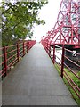 NZ4719 : Ramp up onto Tees Newport Bridge by Oliver Dixon